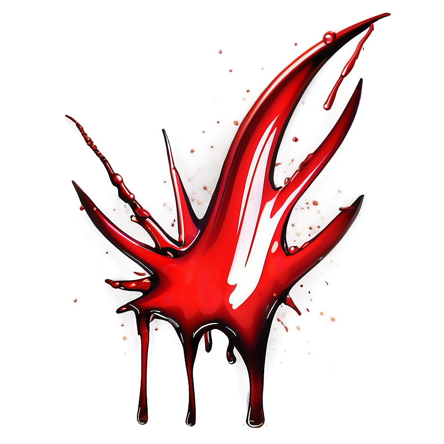 Red Bloody Splatter Clipart Png Wbf88