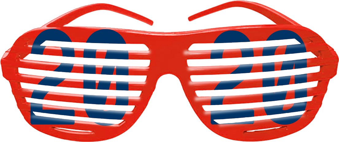 Red Blue Shutter Shades Sunglasses