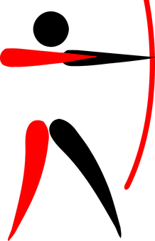 Red Boomerang Black Background PNG with transparent background
