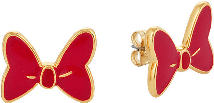 Red Bow Earrings Product Image