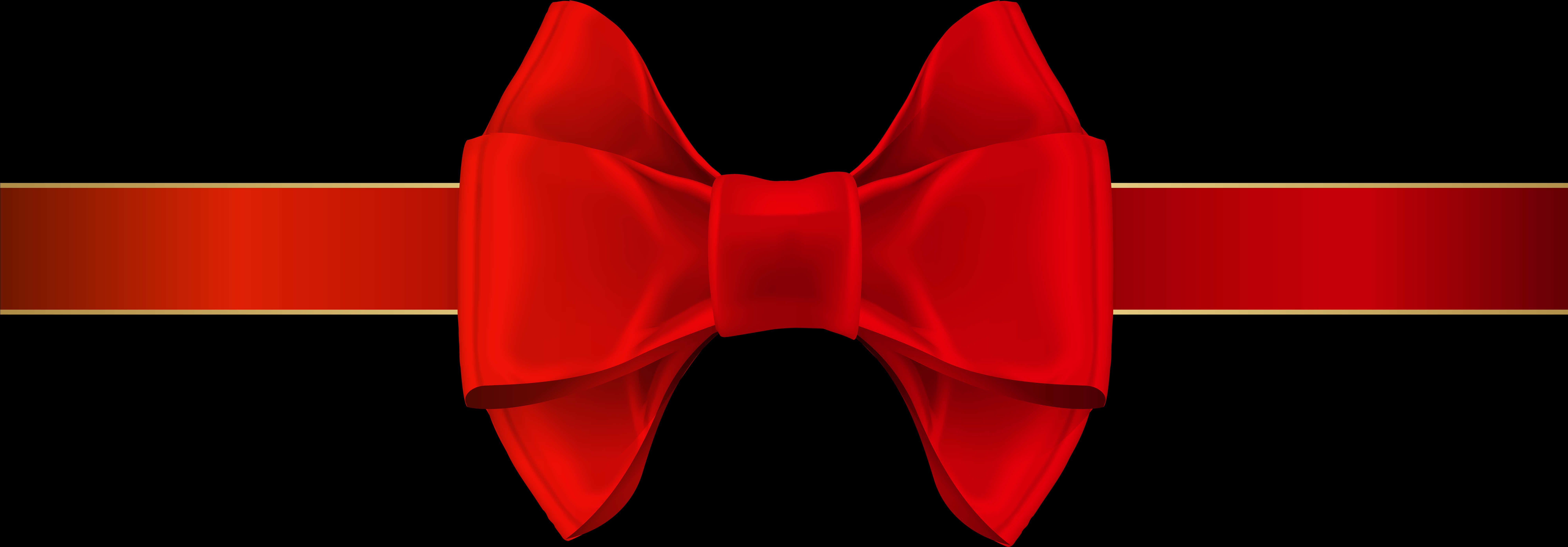 Red Bow Tie Black Background PNG with transparent background