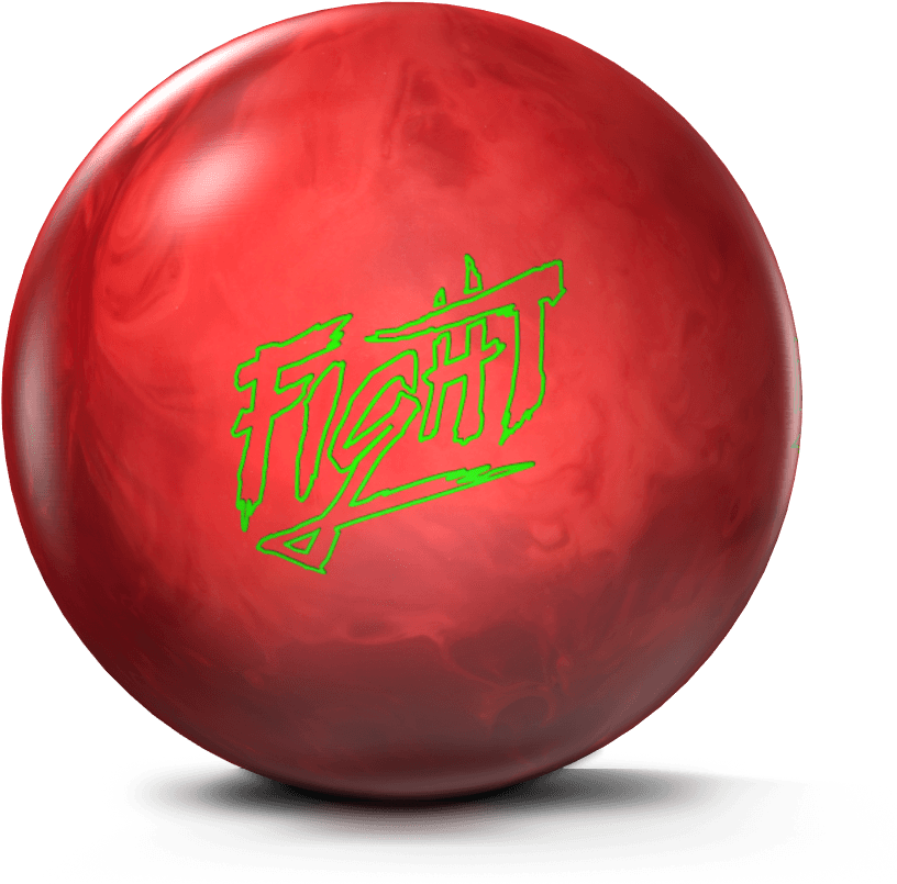 Red Bowling Ball Fight Graphic