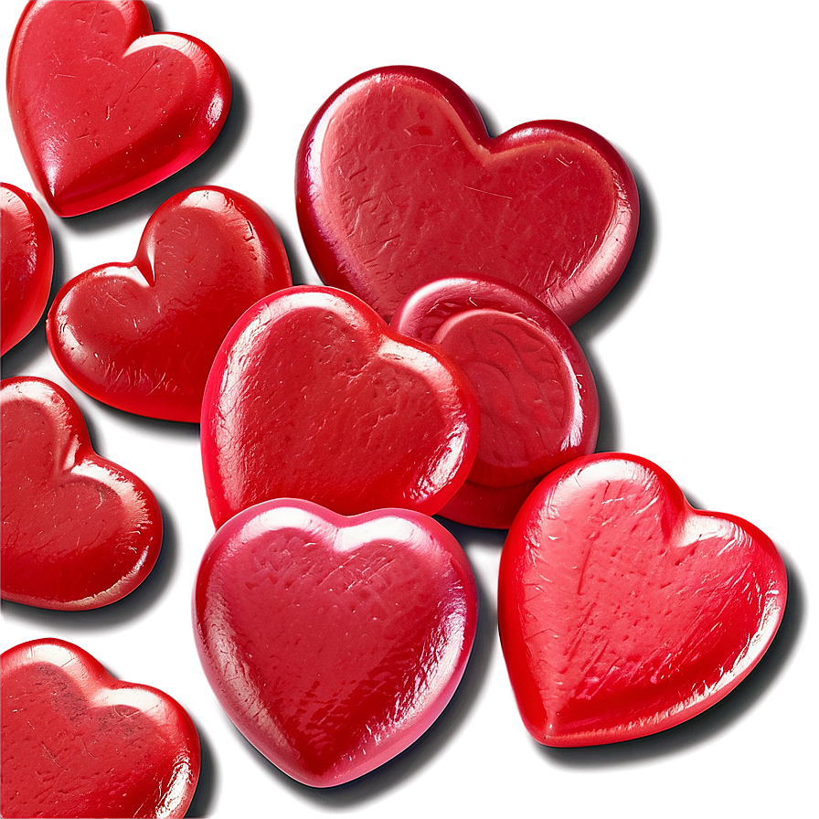 Red Candy Hearts PNG 46 PNG image with a transparent background, free high-resolution download