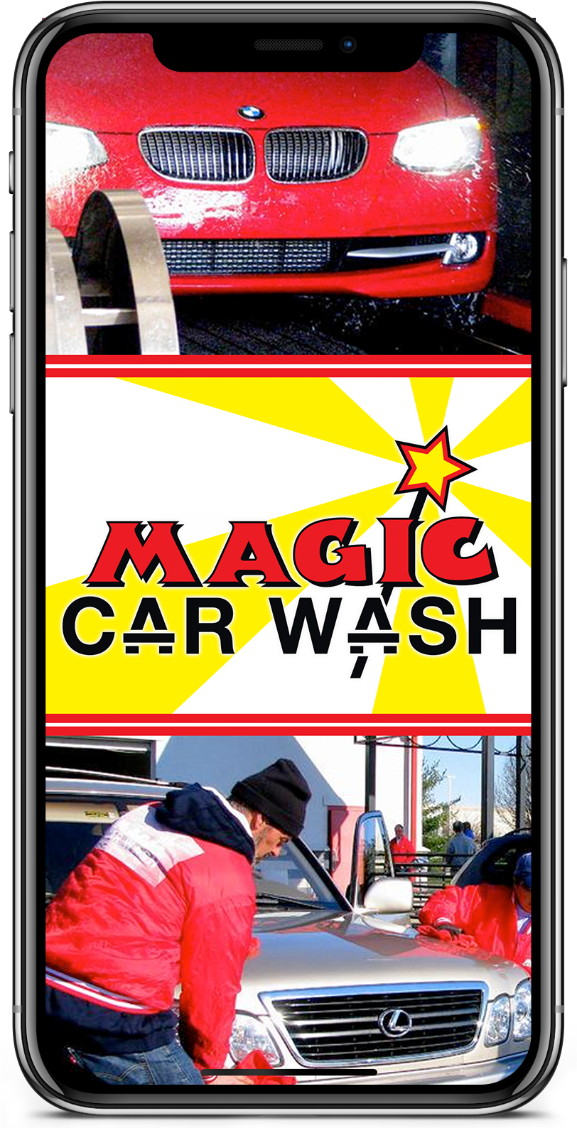 Red_ Car_ At_ Automatic_ Car_ Wash_ Service