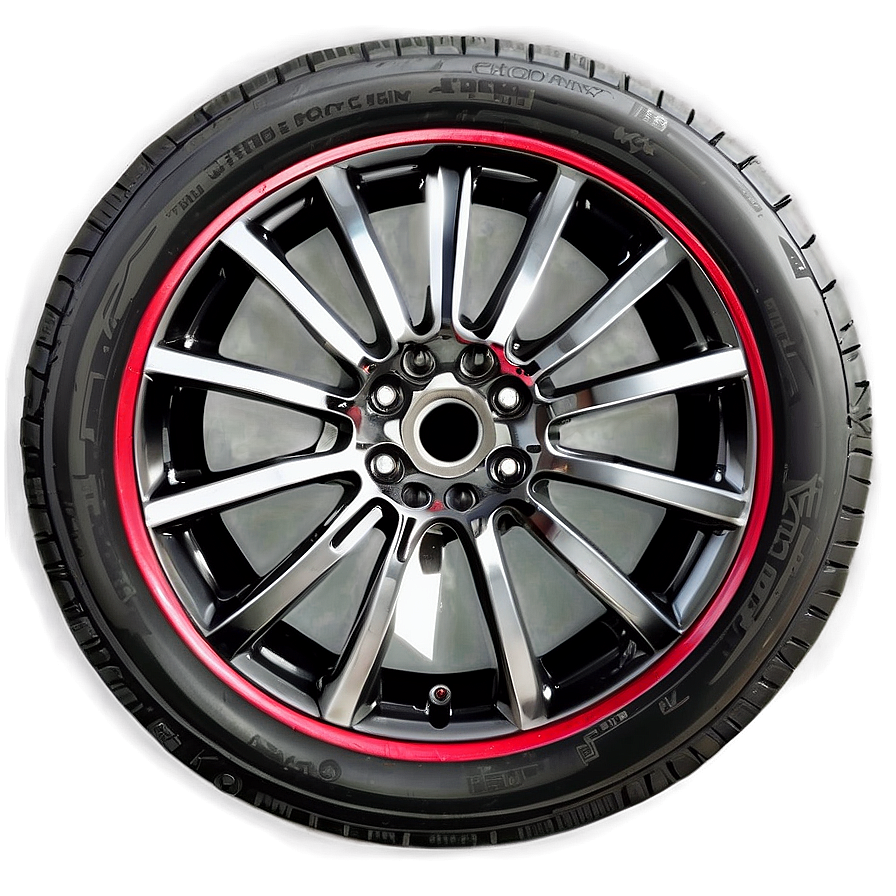 Red Car Wheel Png 27