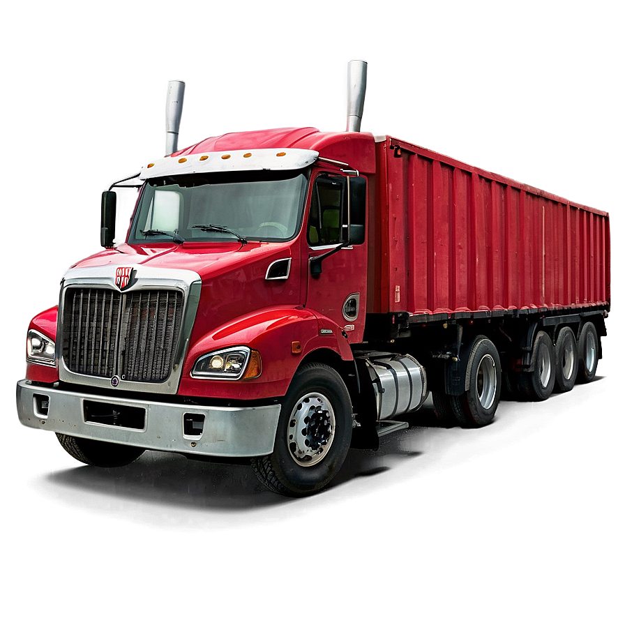 Red Cargo Truck Png 48