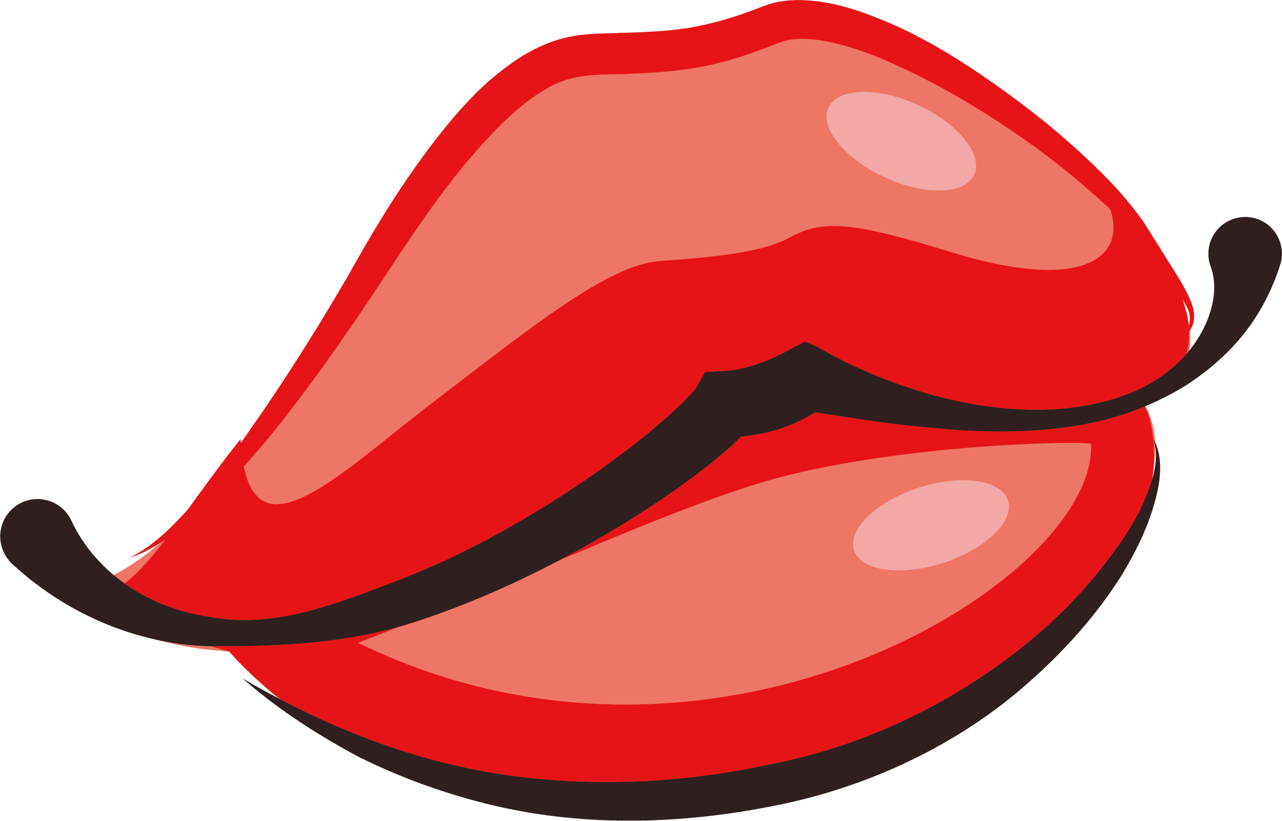 Red Cartoon Lips