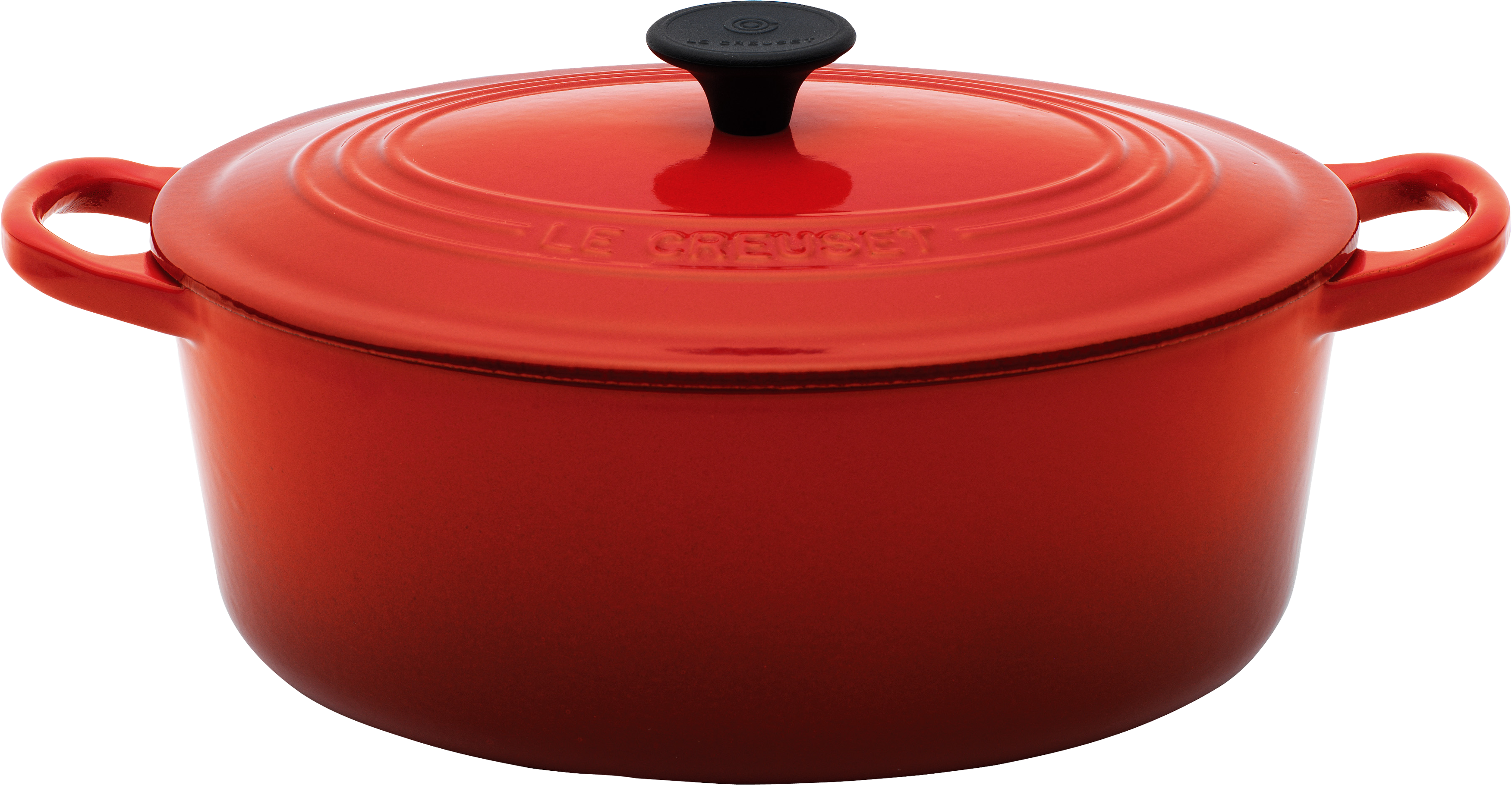 Red Cast Iron Dutch Oven Le Creuset PNG with transparent background