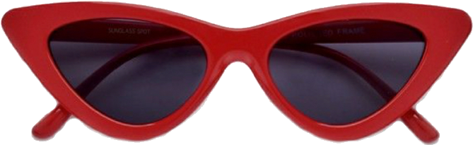 Red Cat Eye Sunglasses