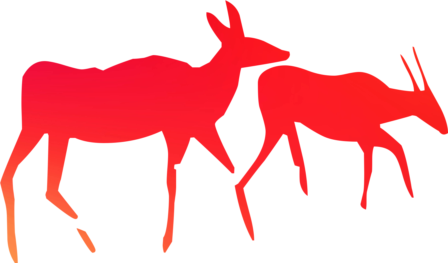 Art Cave Reindeer Rock Painting Sandvlei Clipart, HD Png Download PNG with transparent background