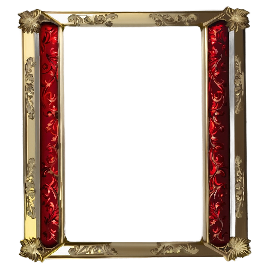 Red Certificate Frame Png Awq3