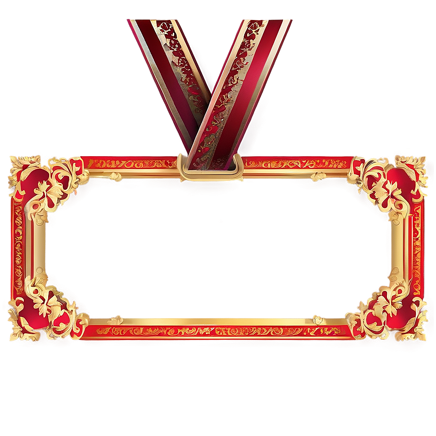 Red Certificate Frame Png Yat3