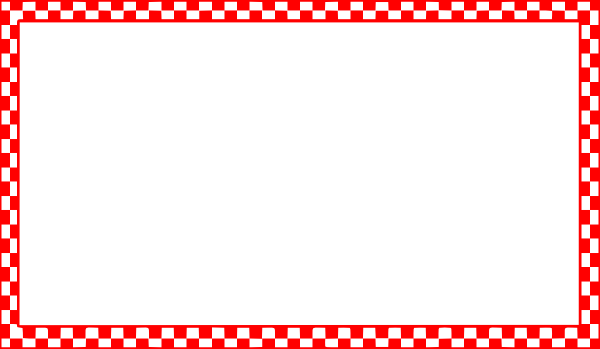 Red - Red Checkered Border PNG with transparent background