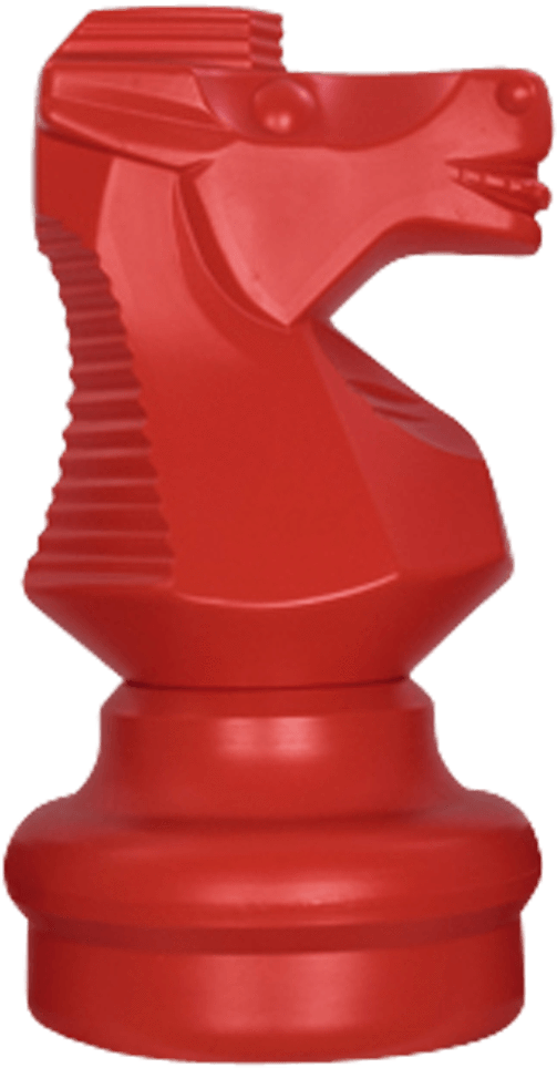 Red Chess Knight Piece