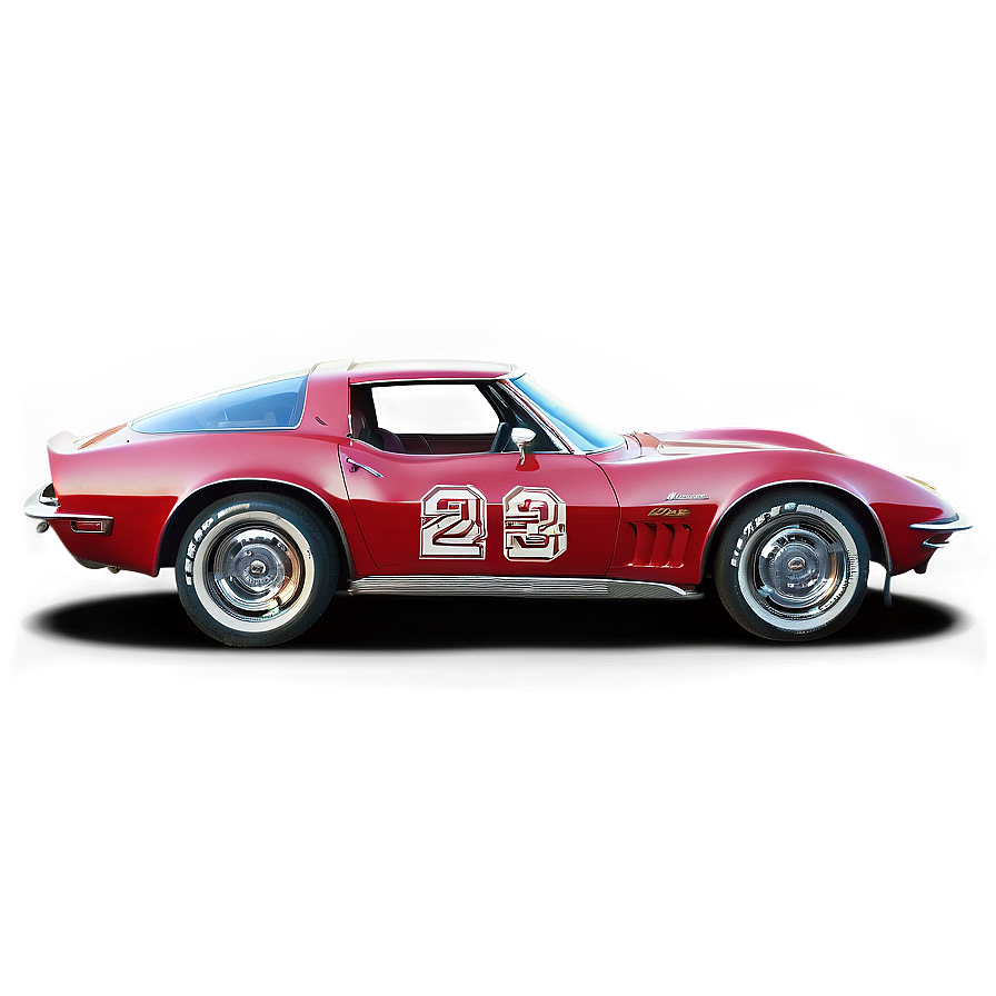 Red Chevrolet Corvette PNG jxl PNG with transparent background