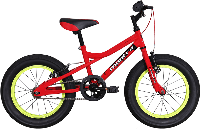 Red Childrens Bikewith Black Tyres