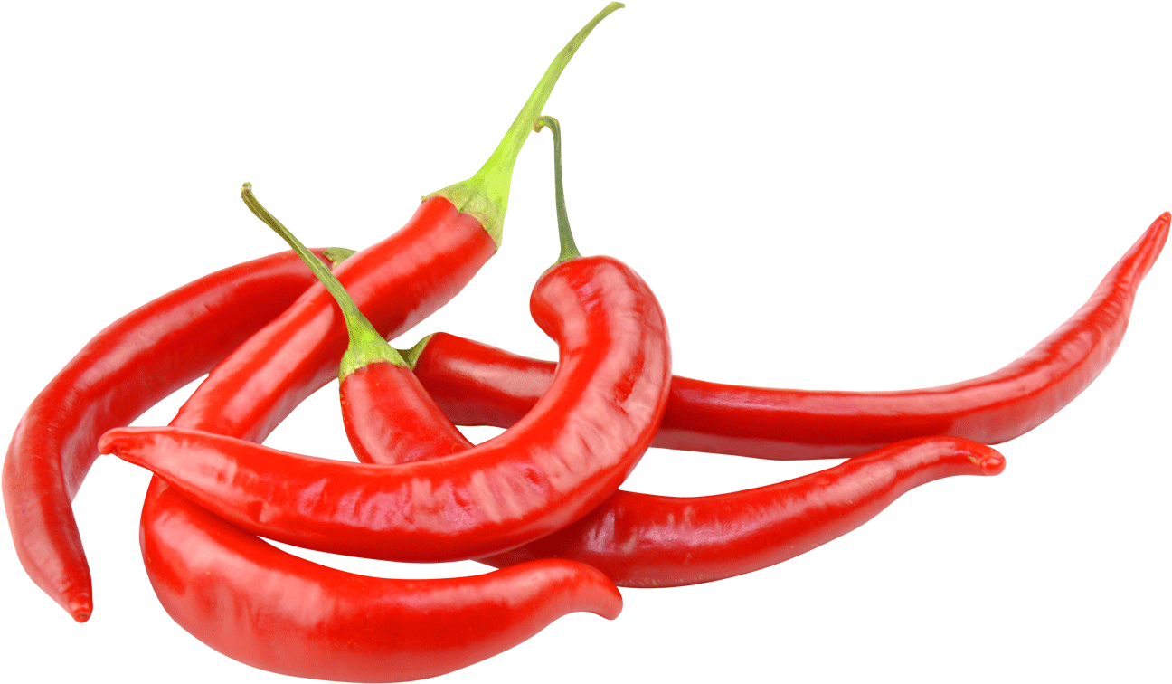 Red Chili Peppers Transparent Background