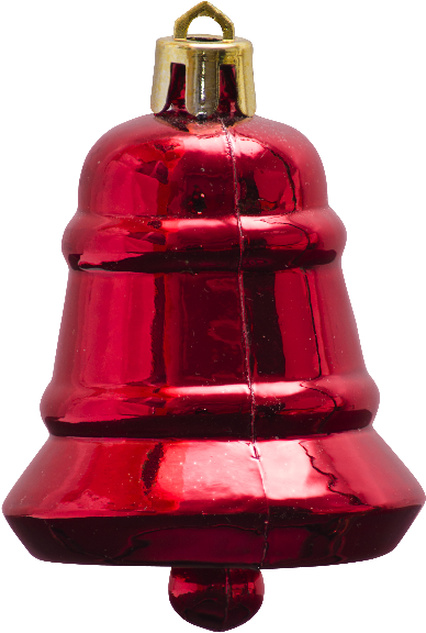 Red Christmas Bell Ornament