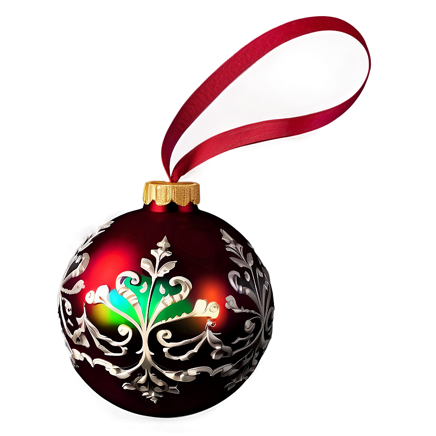 Red Christmas Ornament Png Ool94