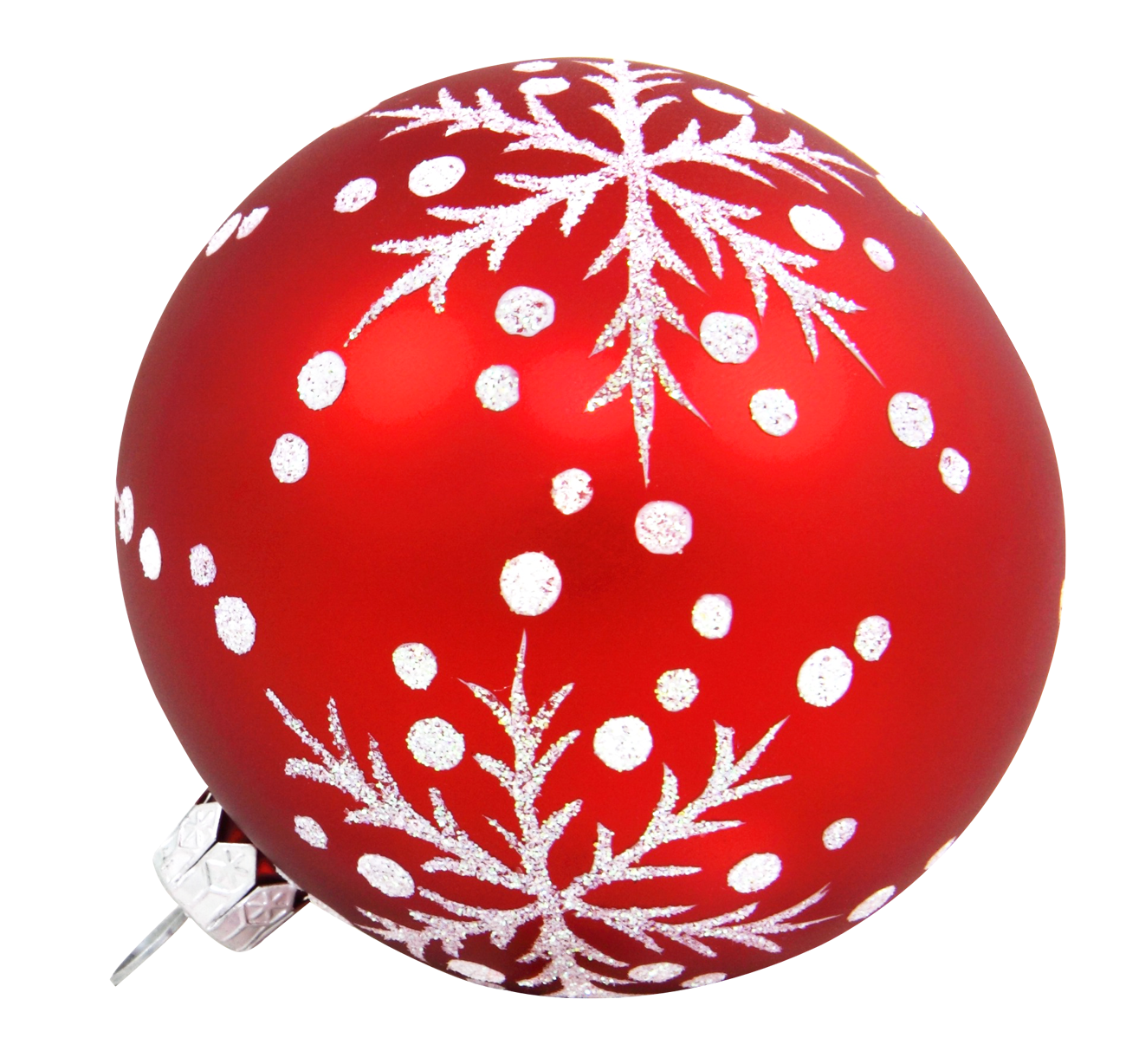 Red Christmas Ornamentwith Snowflakes