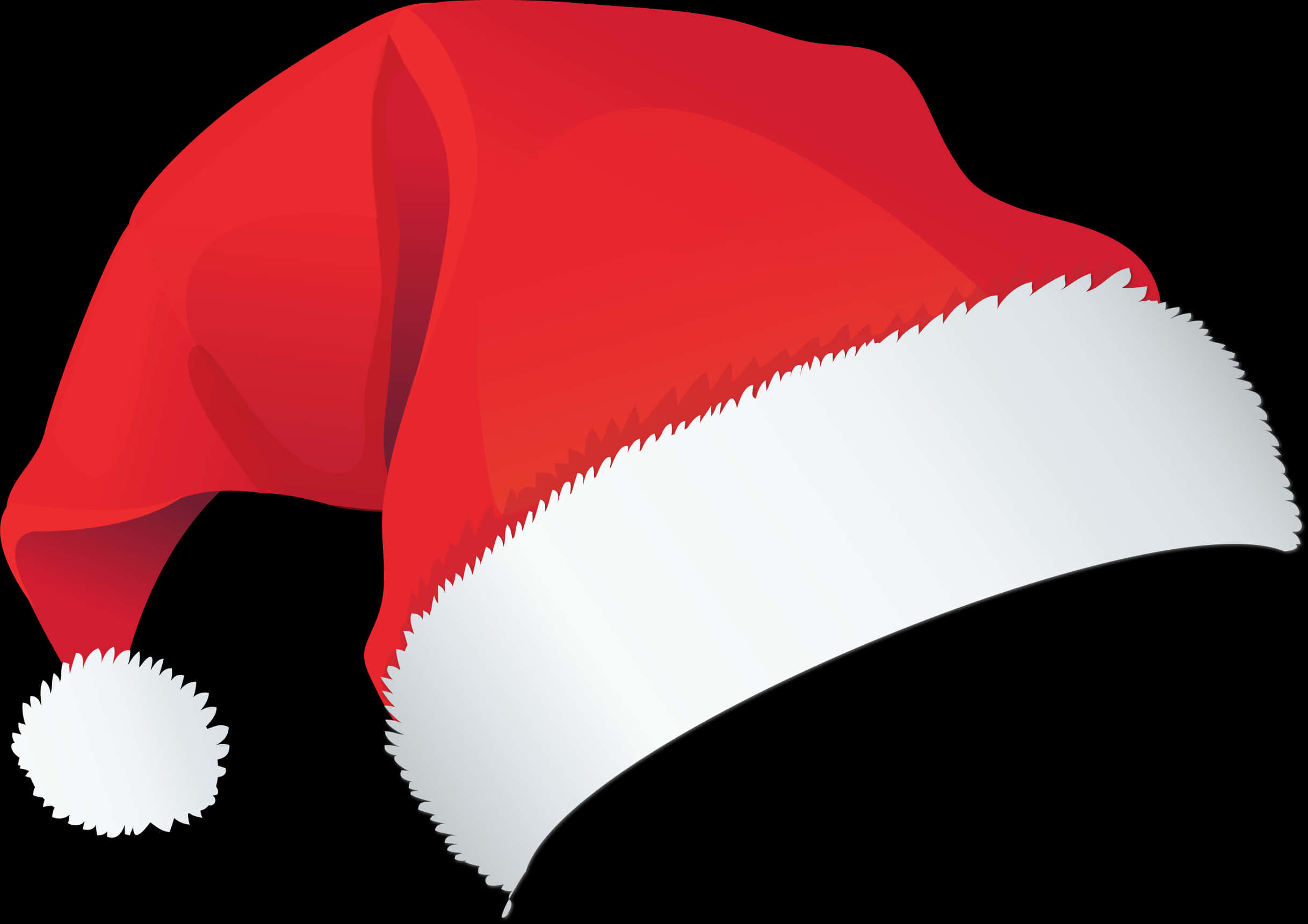 Red Christmas Santa Hat Illustration