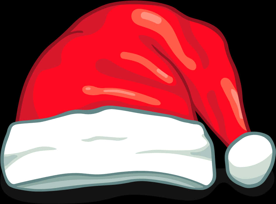 Red Christmas Santa Hat Illustration