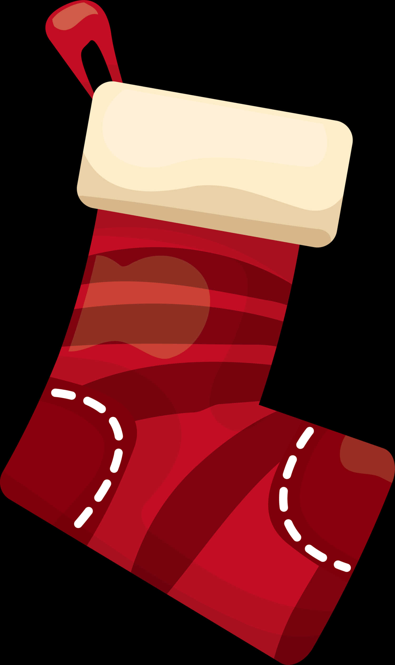 Red Christmas Stocking Illustration