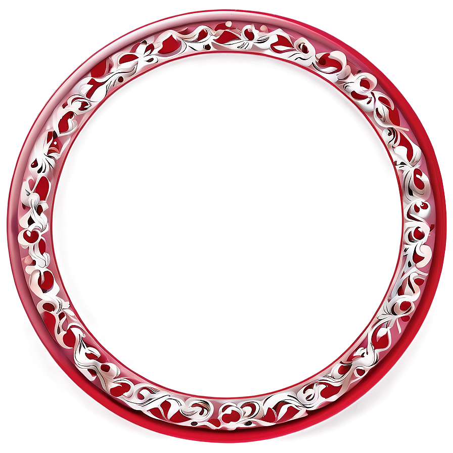 Red Circle Decoration PNG fvm86 PNG with transparent background