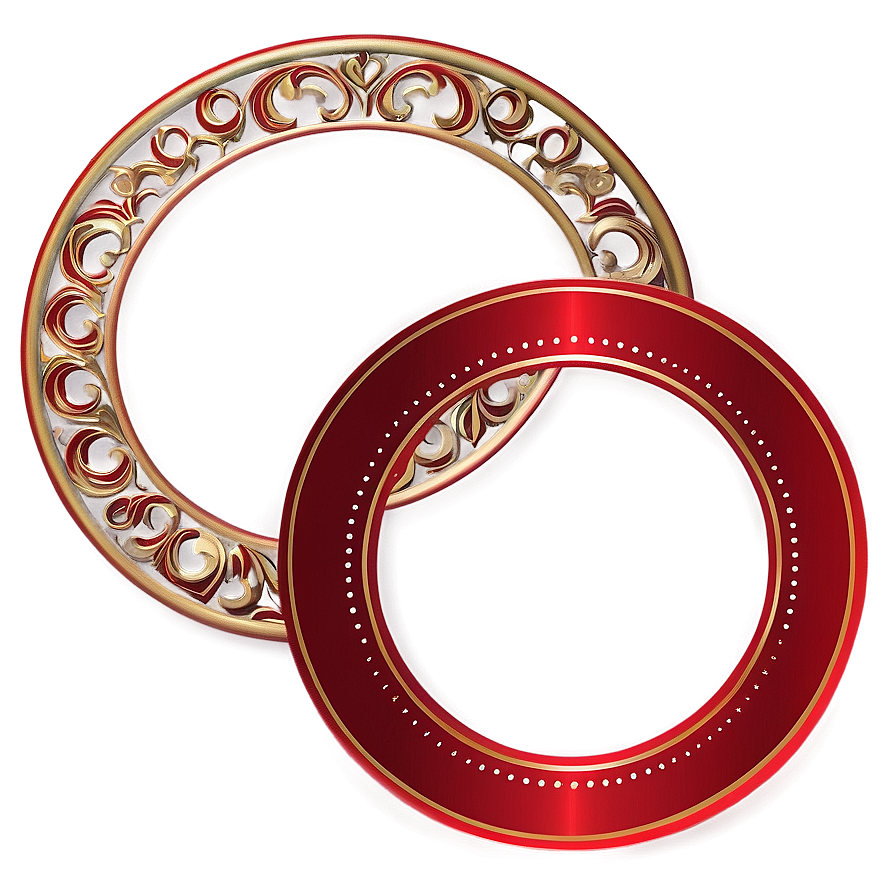 Red Circle Decoration PNG spt PNG with transparent background