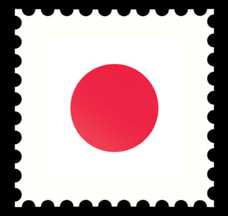 Red Circle Stamp Simple Design