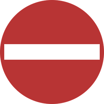 Red Circle White Horizontal Stripe PNG with transparent background