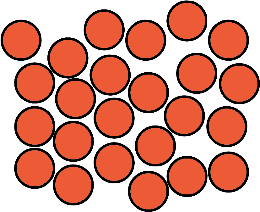 Particle Clipart Matter Energy - Arrangement Of Particles In Liquid, HD Png Download PNG with transparent background