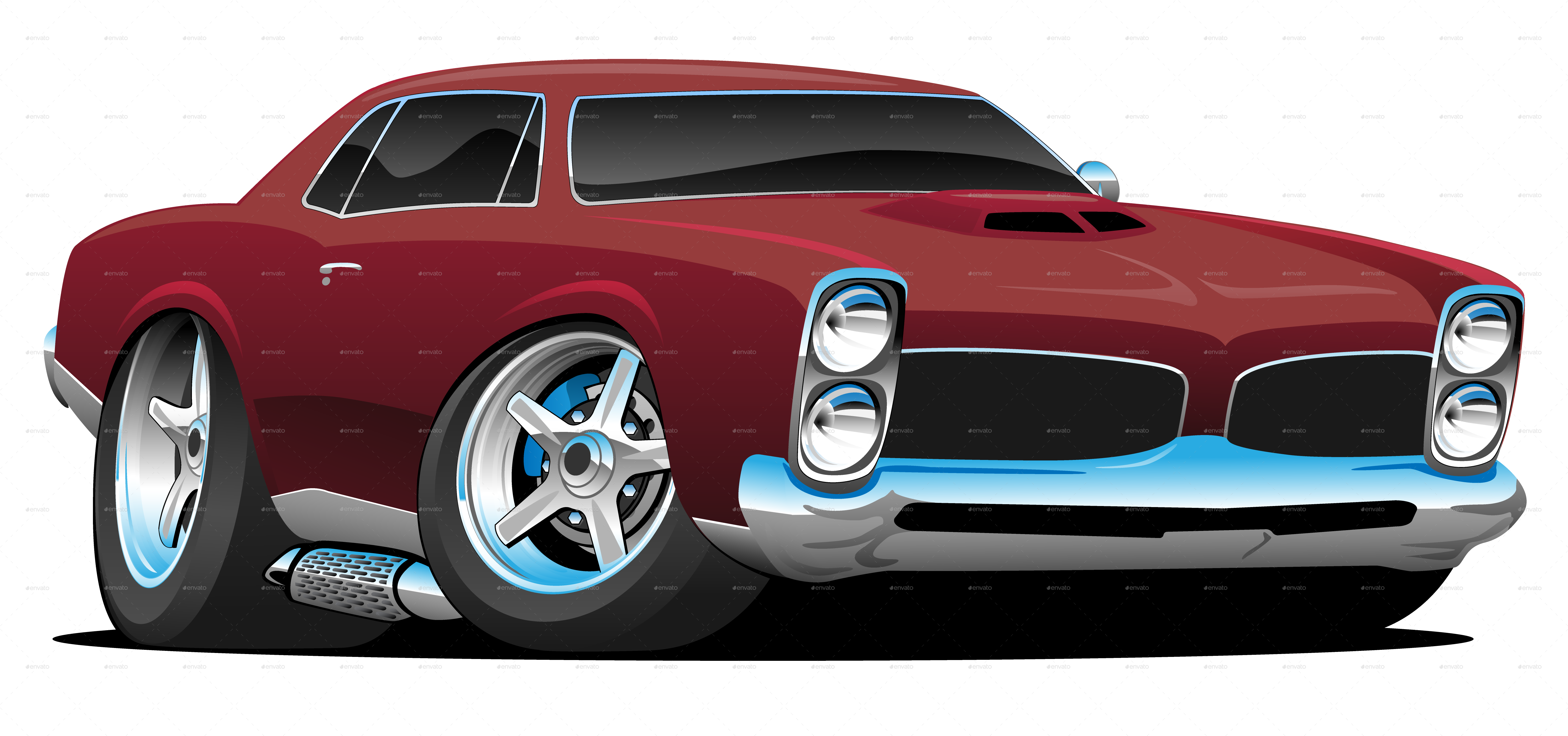 Cartoon Images Of Classic Cars, HD Png Download PNG image with a transparent background, free high-resolution download
