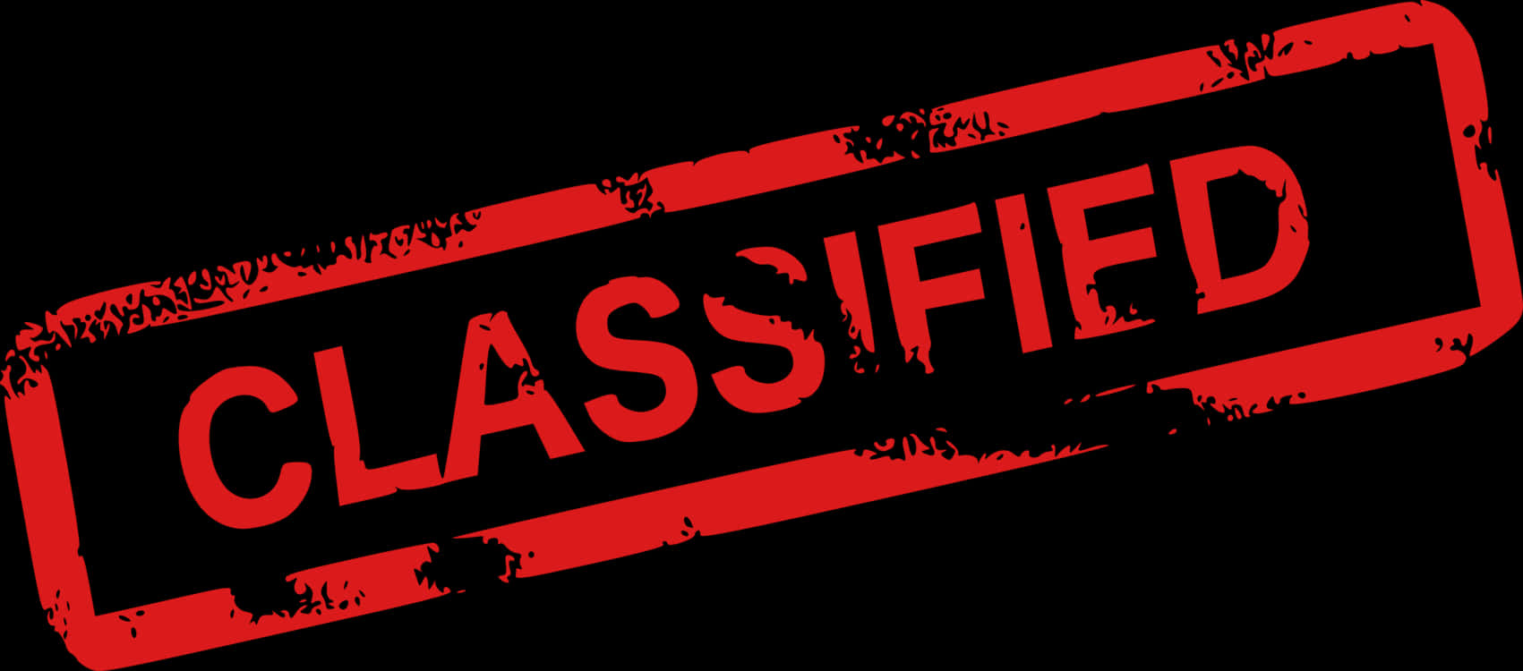 Red Classified Stamp PNG with transparent background