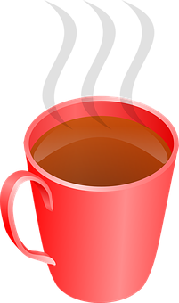 Red Coffee Cup Vector Illustration