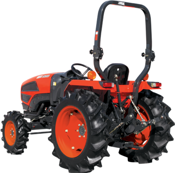 Red Compact Utility Tractor