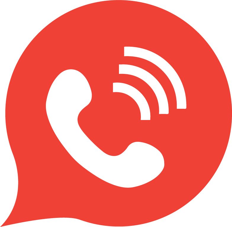 Red Contact Iconwith Phone Symbol