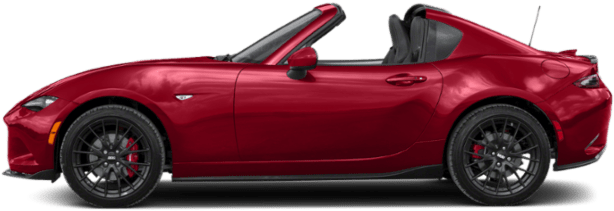 Red Convertible Sports Car Side View