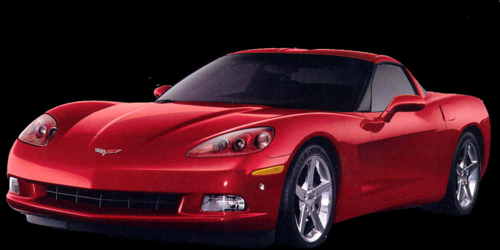 Red Corvette Sports Car