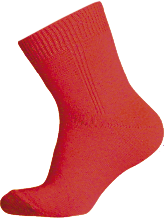 Red Crew Sock Single