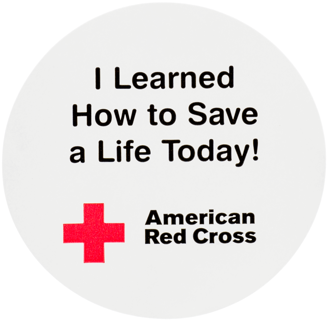 Red Cross Life Saving Learning Sticker