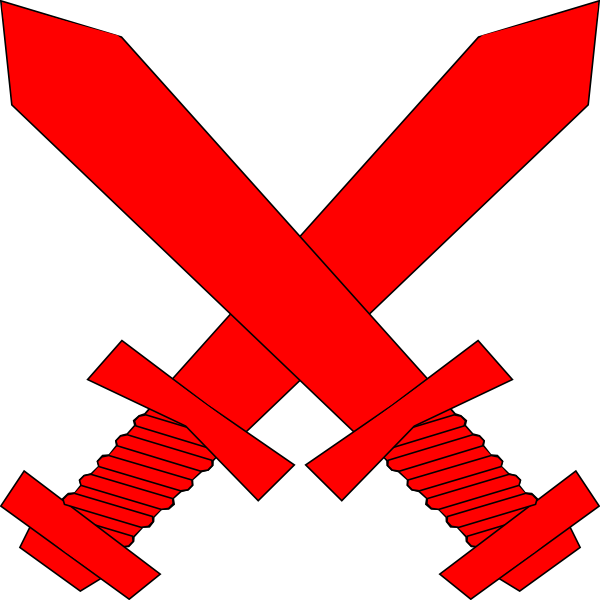 Red Crossed Swords Graphic