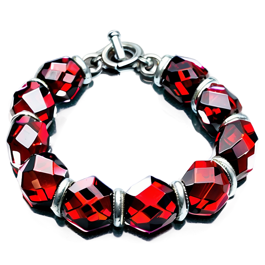 Red Crystal Bracelet Png 58