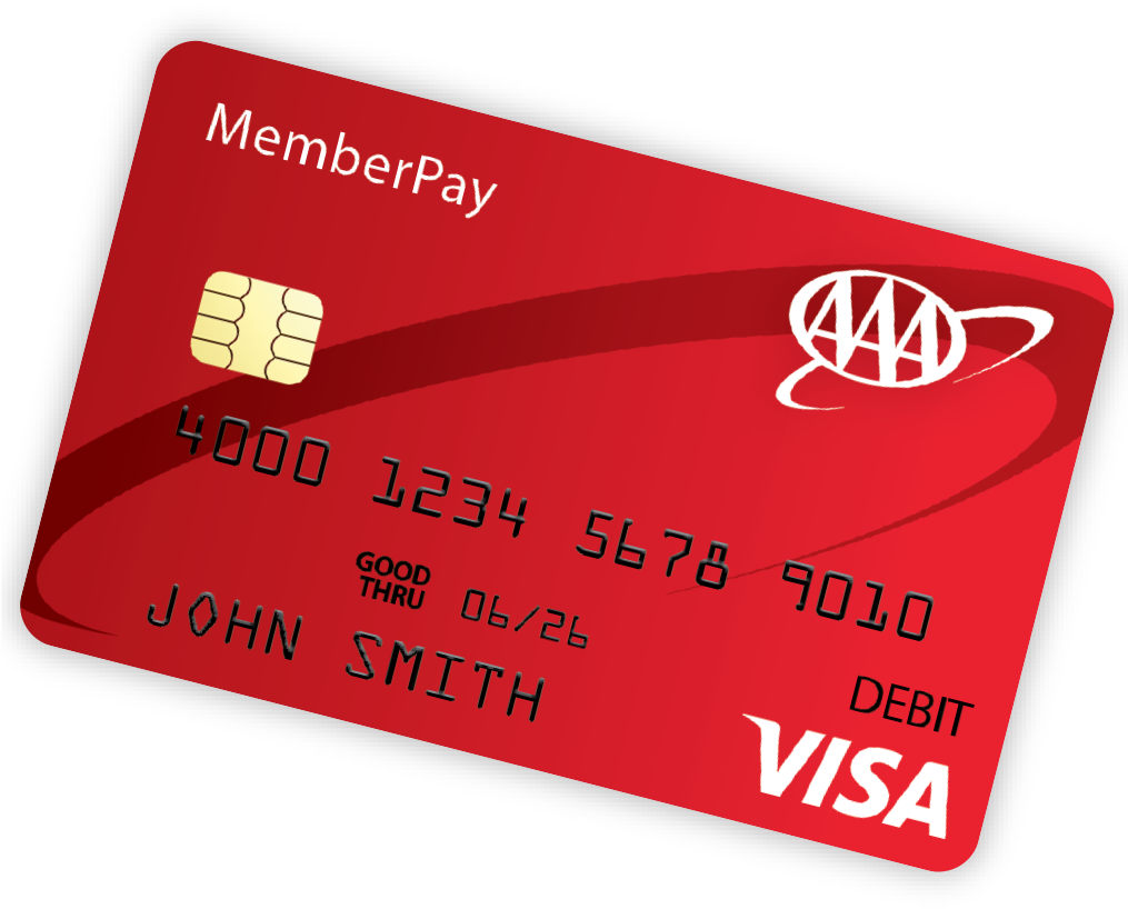 Red Debit Card Illustration