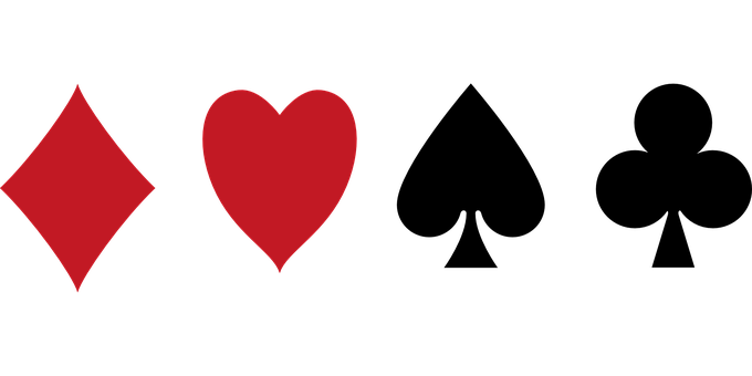 Red Diamond Heart Symbolson Black Background PNG with transparent background