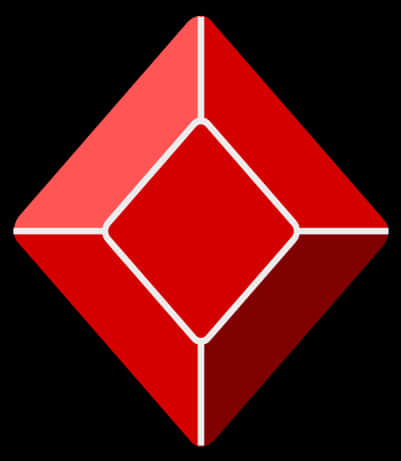 Red Diamond Shape Graphic