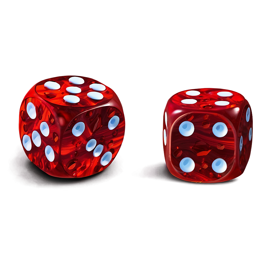 Red Dice Top View Png 12