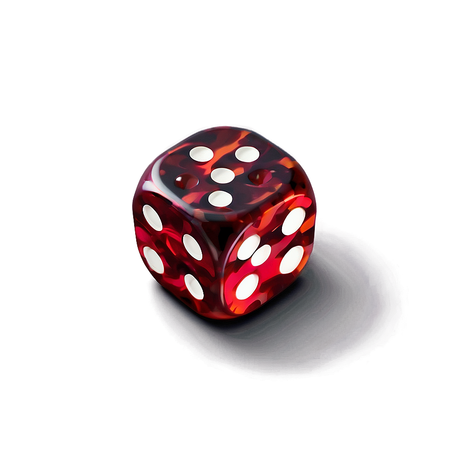 Red Dice With Reflection Png Mwm92