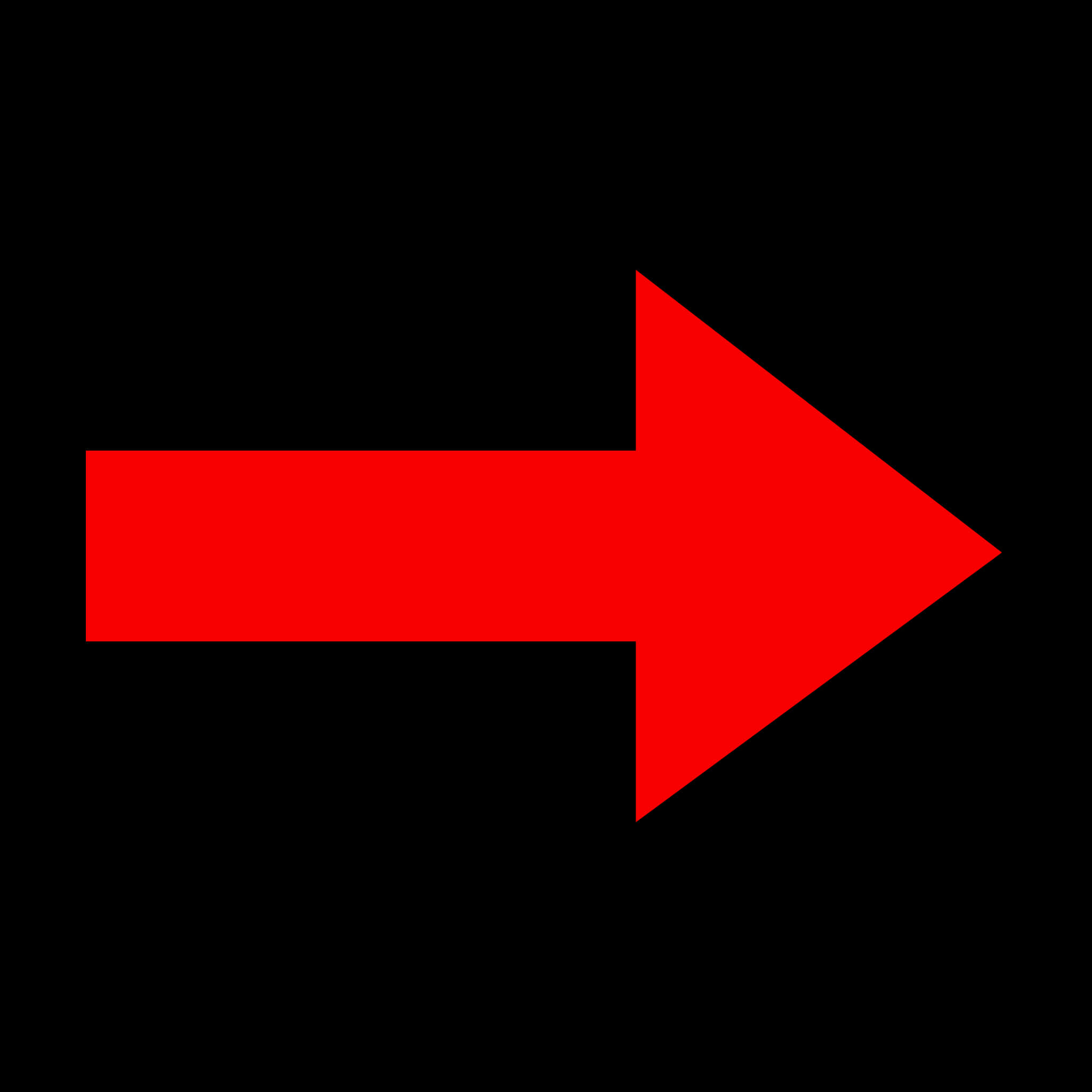 Red Directional Arrow PNG with transparent background