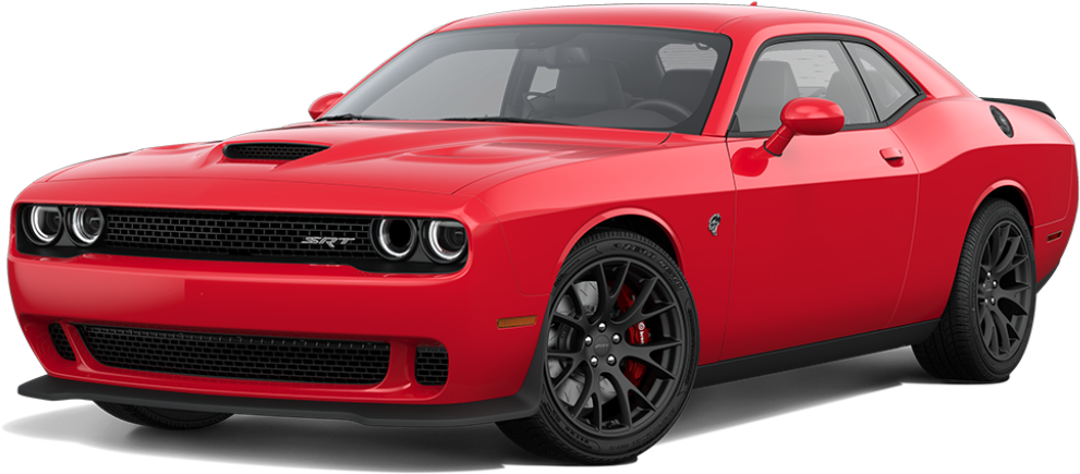 Red Dodge Challenger S R T